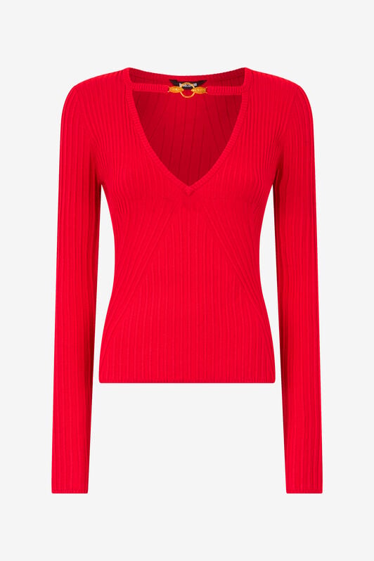 JC Sweater with Snake Head Charms JC Sweater with Snake Head Charms Rot TFM024-TF149