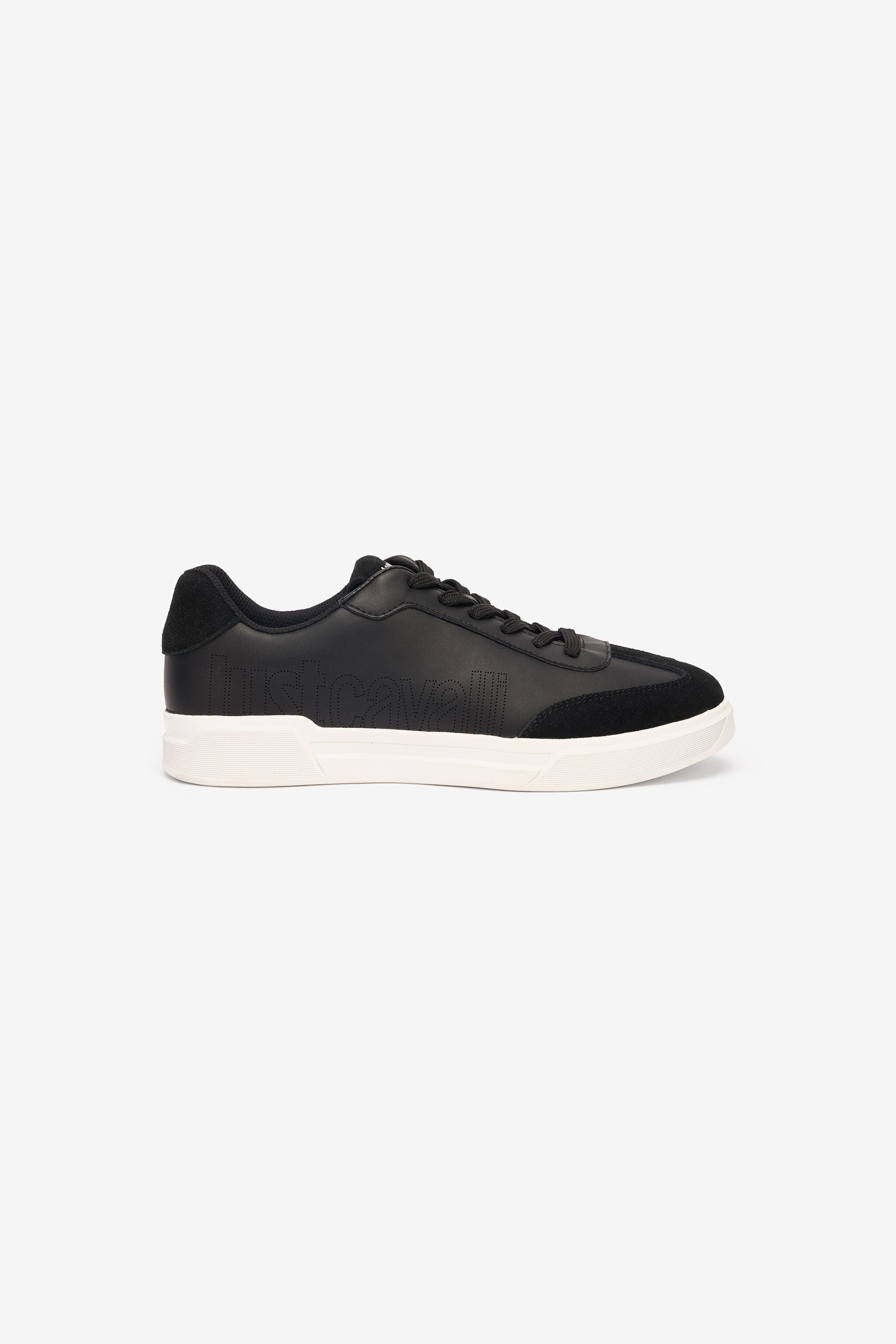 JC Sneakers With Perforated Logo JC Sneakers With Perforated Logo Black UFS017-UF292