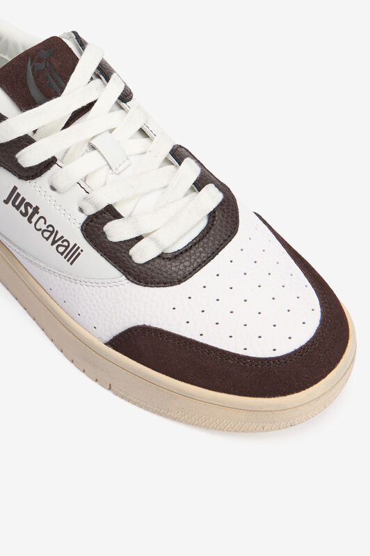 JC White Leather Sneakers With Contrast Inserts JC White Leather Sneakers With Contrast Inserts 899+900+127 VFS068-VF526