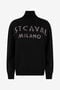 JC Sweater With High Collar And Lettering JC Sweater With High Collar And Lettering Black TFM019-TF144