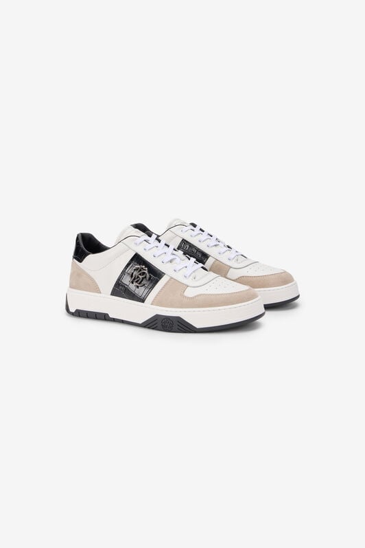 RC White Sneakers With Croc-Effect Panel RC White Sneakers With Croc-Effect Panel WHITE TOS00G-PZC15