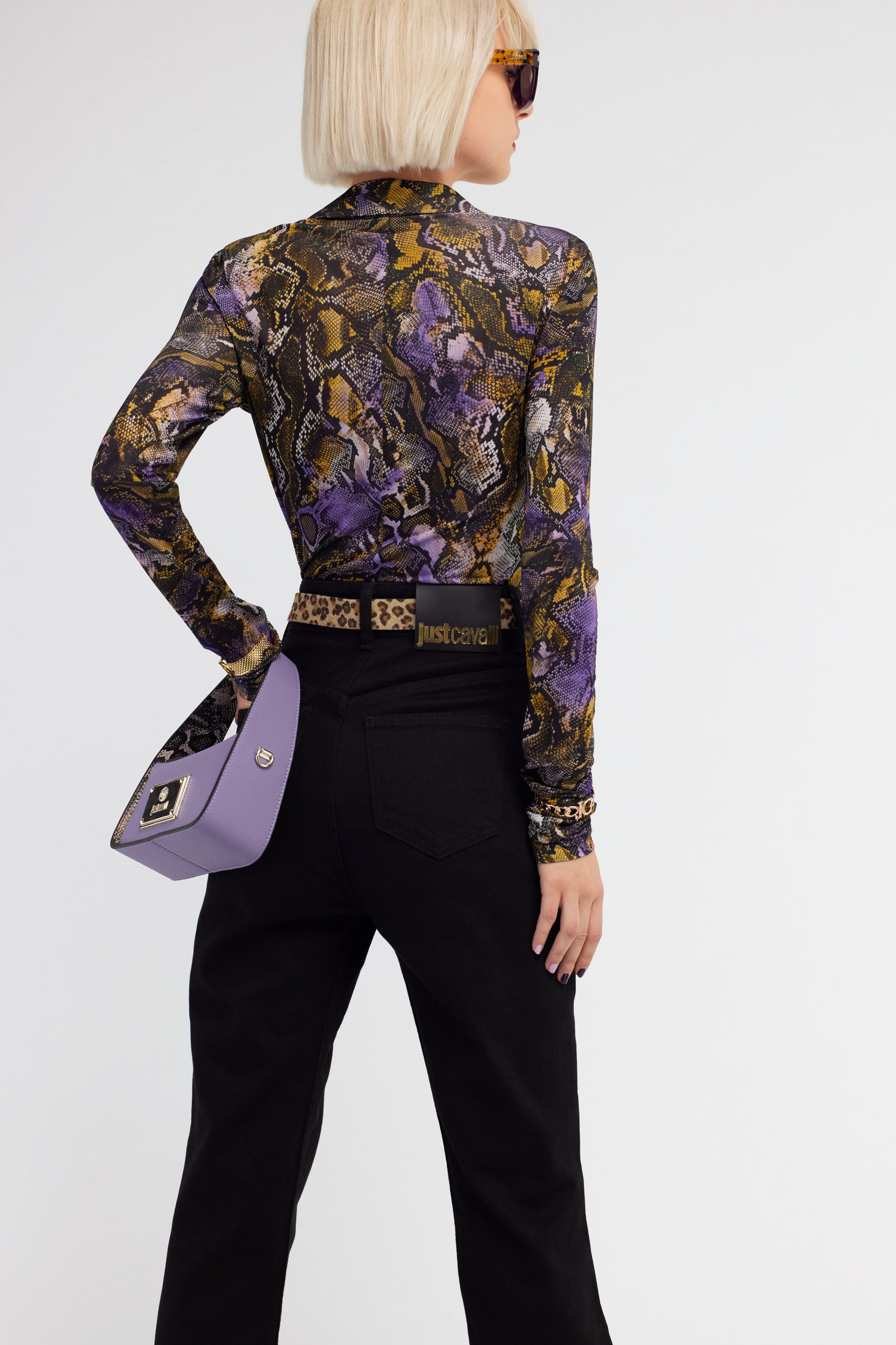 JC Just Cavalli Flared Jeans Black RKJ307-RK300