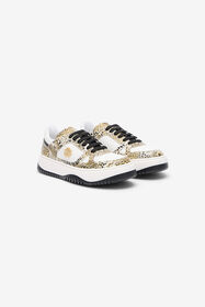 RC Zapatilla con Estampado de Leopardo y Monogram RC JAGUAR/WHITE/BLACK QOS01K-PZO17