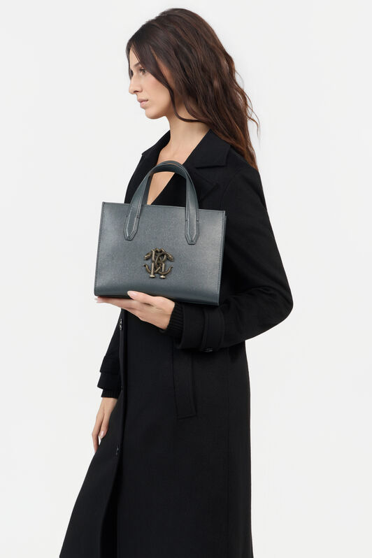 RC Slate Grey Shoulder Bag With RC Monogram RC Slate Grey Shoulder Bag With RC Monogram ANTHRACITE TOB00A-PZC11