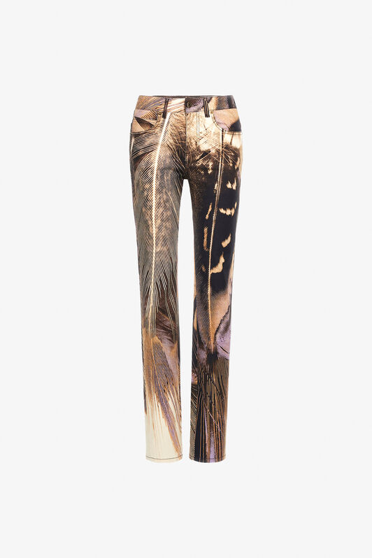RC Savage print denim Braun SWJ232-DAL73