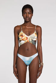 RC Bikini-Slip mit Malerei-Print Hellblau RYT202-LNG38