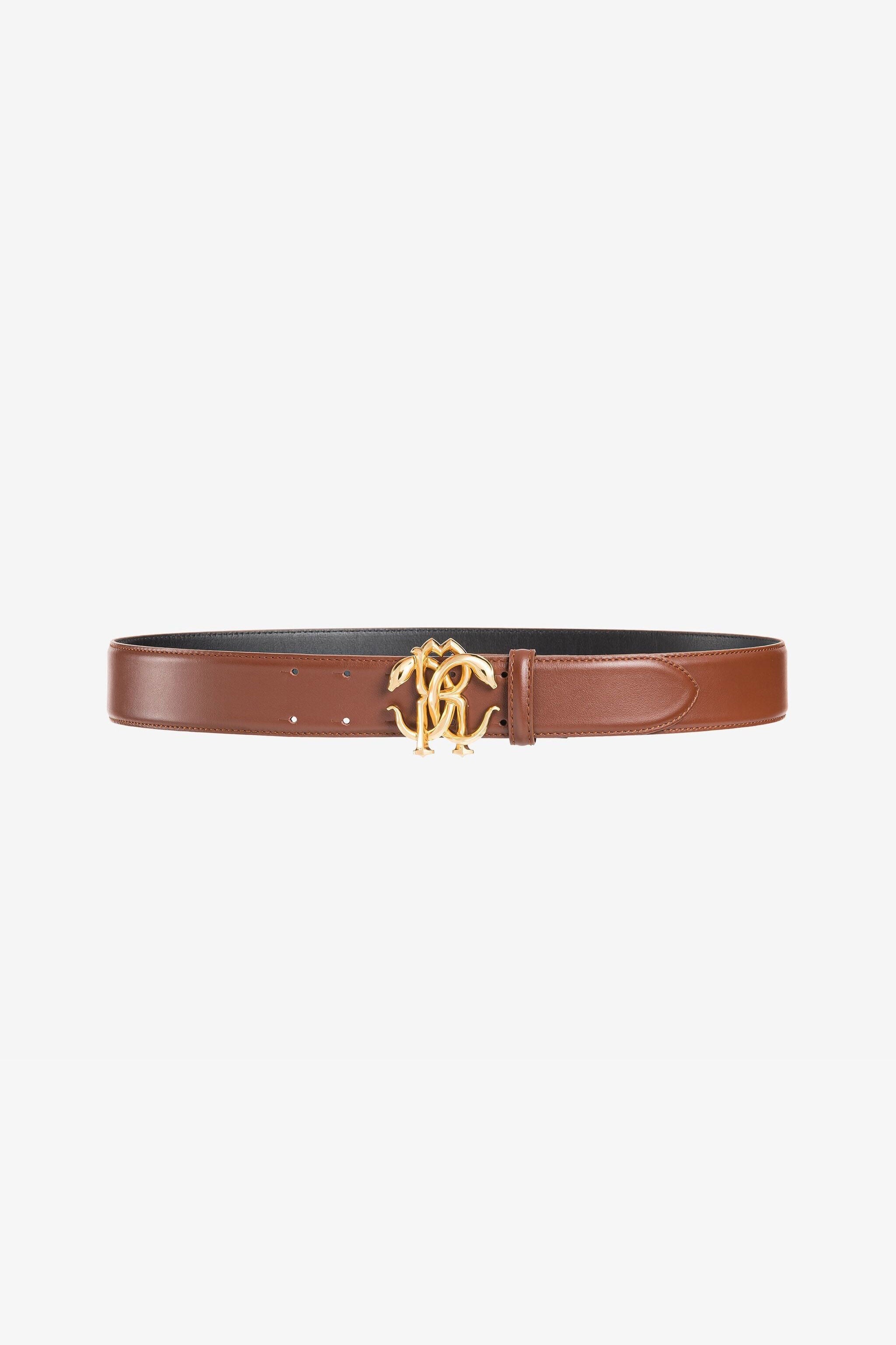 RC Logo-buckle belt RC Logo-buckle belt Brown QRC006-PZ132