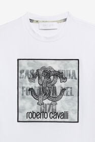 JU T-shirt Blanc Avec Monogram RC OPTICAL WHITE WJT61G-JD001