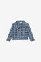 JU Blouson Avec Monogramme RC Et Lettrage Bleu UJJ408-DYO44