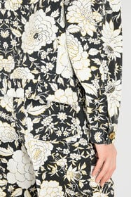 RC Denim Jacket With Flowers Black/White VQJ420-DAP71