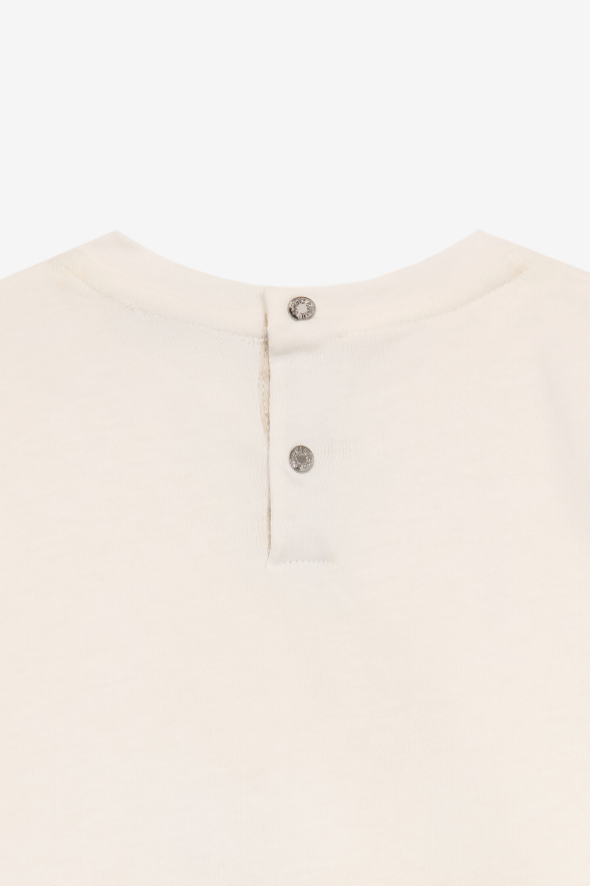 JU T-Shirt With Matching Logo Embroidery JU T-Shirt With Matching Logo Embroidery White UJT621-JD001