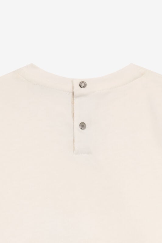 JU T-Shirt With Matching Logo Embroidery JU T-Shirt With Matching Logo Embroidery White UJT621-JD001