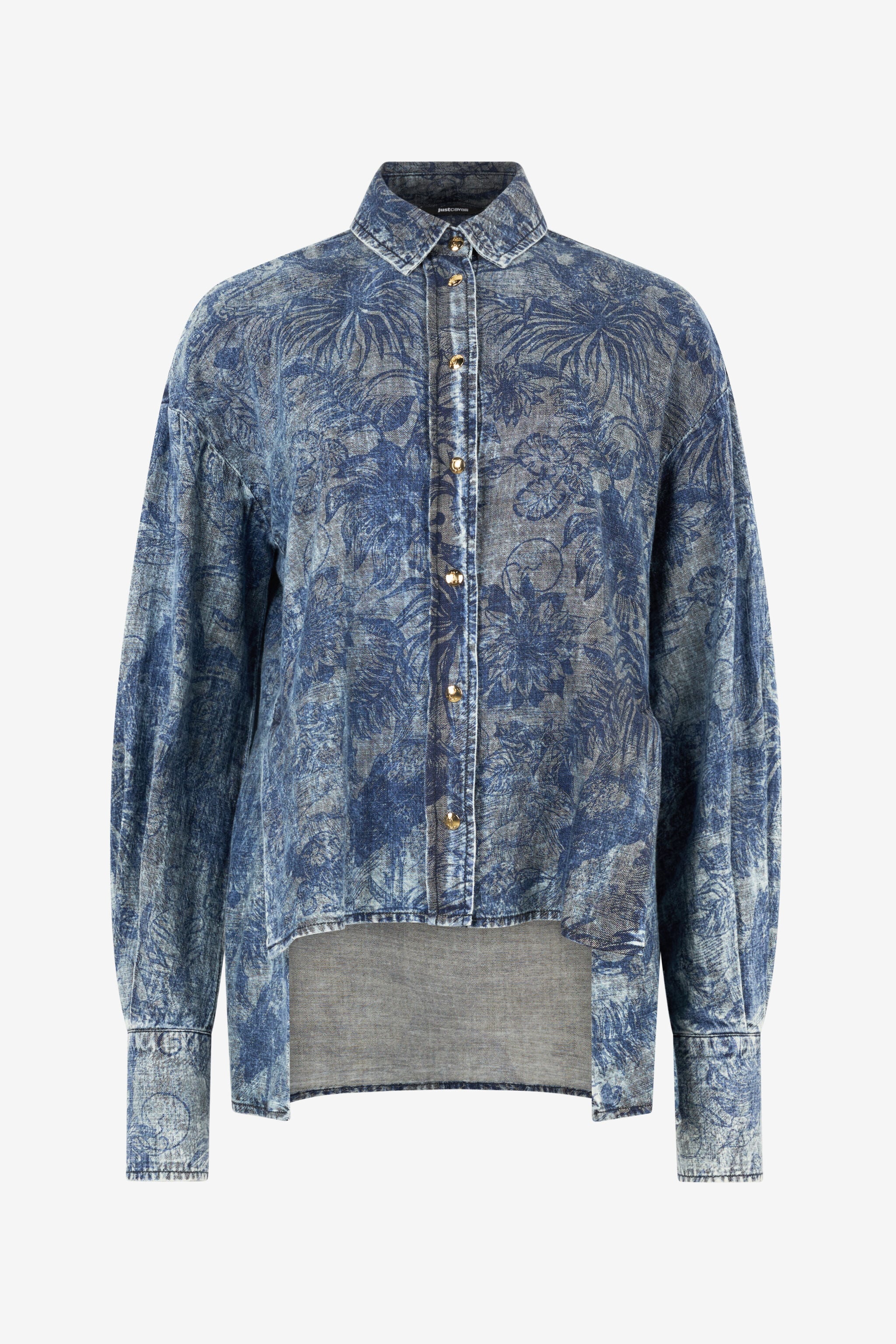 JC Floral-Print Shirt JC Floral-Print Shirt Blue UFT144-UF210