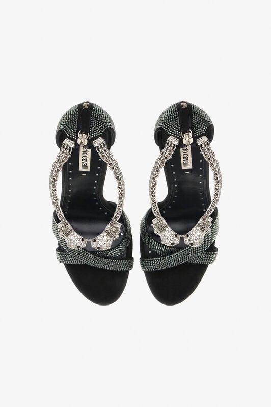 RC Panther-head high-heel sandals RC Panther-head high-heel sandals Black OQS032-PCS01