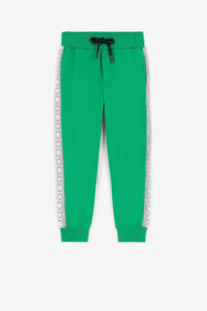 JU RC Monogram-Print Sweatpants Green PJT231-CF050