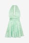 RC Robe Mini en Soie Imprimé Jaguar Mint PISTACHIO GREEN XQT176-HNT23