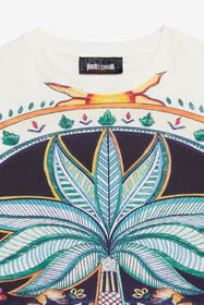 JC T-shirt with Tropical Garden Print INDIA DIGITAL WFT60O-JF005