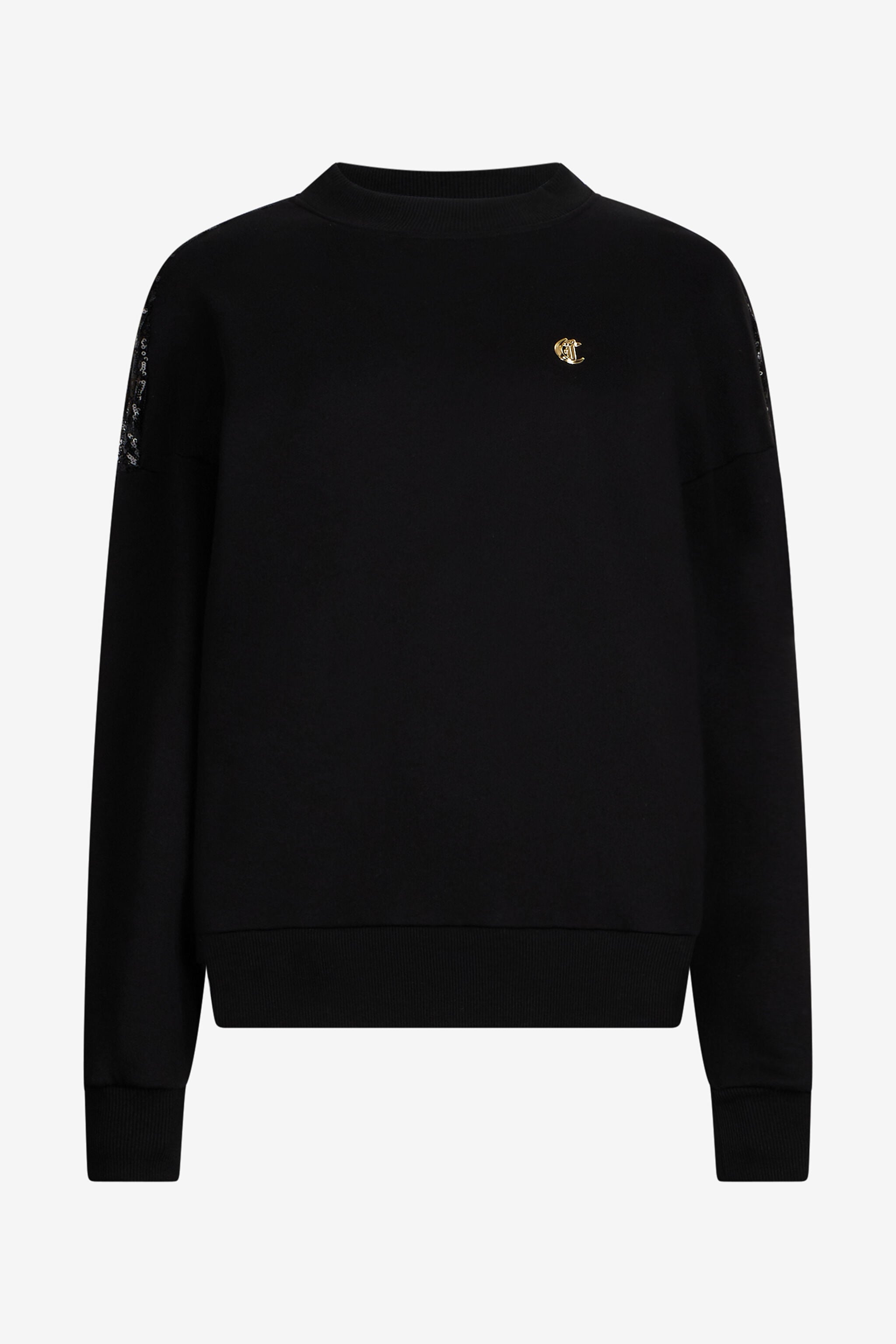 JC Black Sweatshirt With Sequined Back JC Black Sweatshirt With Sequined Back BLACK VFS030-VF354