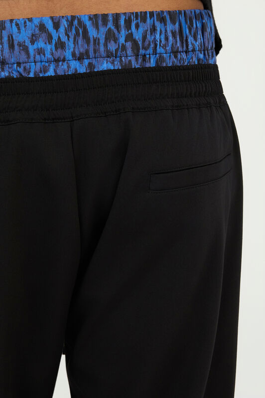 JC Black Trousers With Printed Waistband BLACK VFT011-VF011