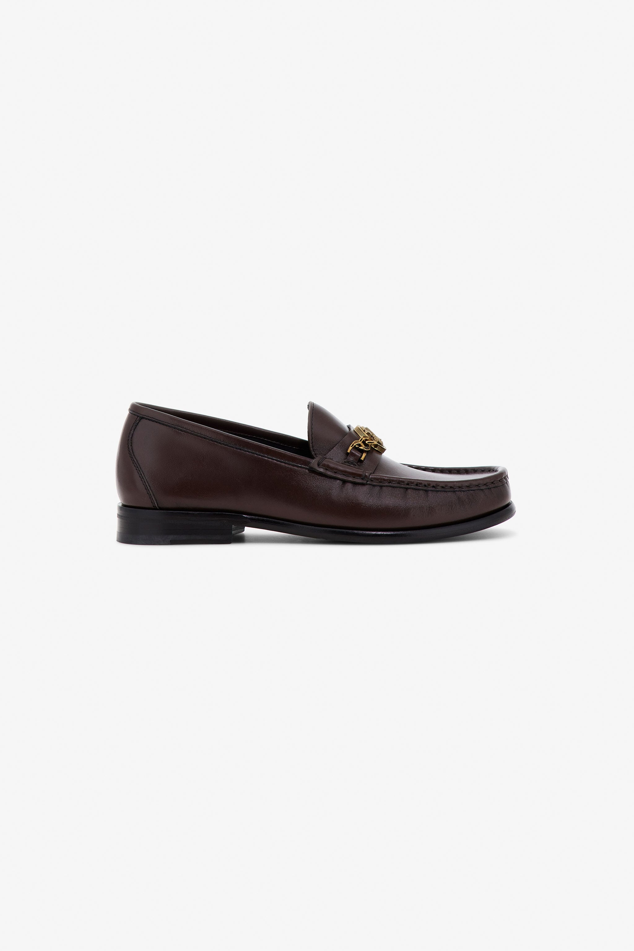 RC Chain-Embellished Loafers RC Chain-Embellished Loafers Dark brown TRS027-PZ078