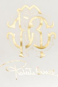 JU T-Shirt With RC Monogram And Golden Logos White UJT62R-JD001