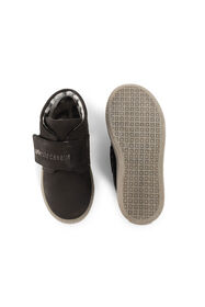 JU Stud-Embellished Logo-Appliqué Boots Black FNLEA7-IEA7U
