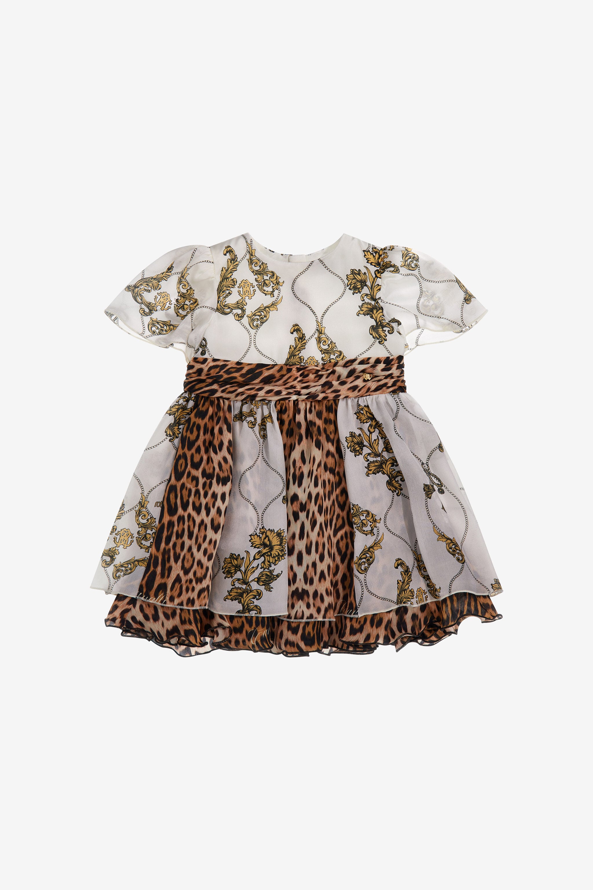 JU Kleid mit Jaguar-Muster JU Kleid mit Jaguar-Muster Hellbraun SJT100-2NI73