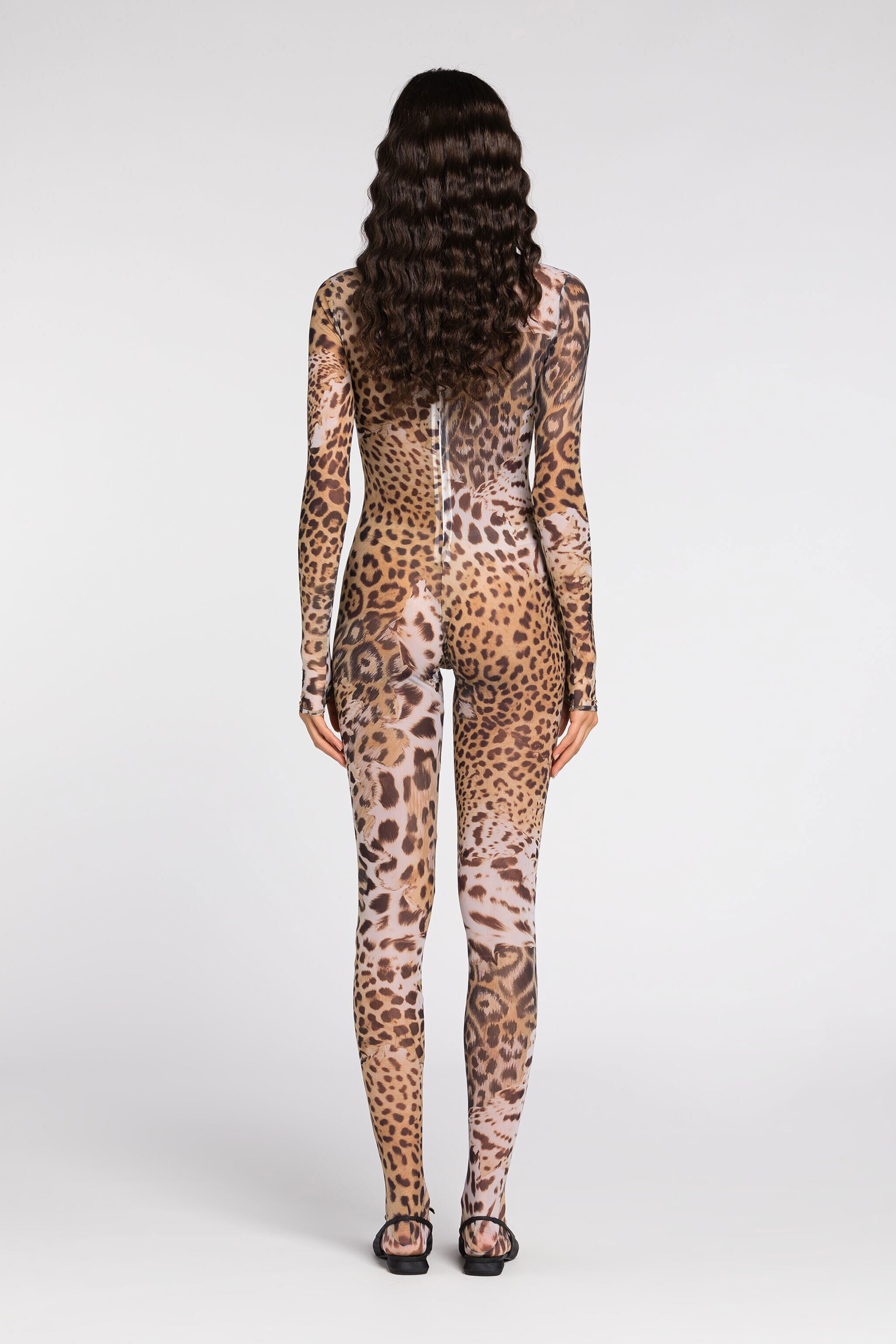 RC Leopard-print full-length jumpsuit RC Leopard-print full-length jumpsuit Light Brown QWT10A-TLG34