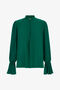 RC Chemise Verte Col Montant Poignets Évasés RC Chemise Verte Col Montant Poignets Évasés Vert TKT709-SY001