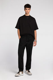 RC Pantaloni con Monogram Mirror Snake Nero RRT262-FN061