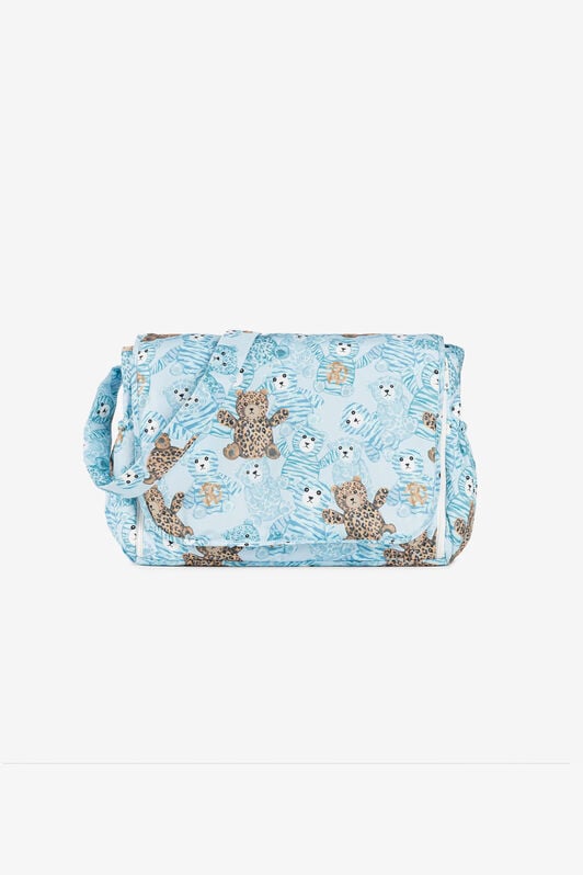 JU Bolso cambiador con estampado Teddy Bear JU Bolso cambiador con estampado Teddy Bear Azul claro RJT816-5RG79