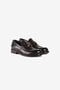 RC Logo-plaque leather loafers RC Logo-plaque leather loafers Dark brown RRS033-PZA84