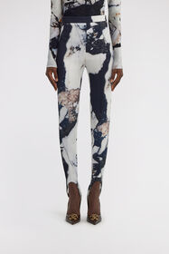 RC Pantaloni stampa Marble Nero/Bianco TWT204-ORN18