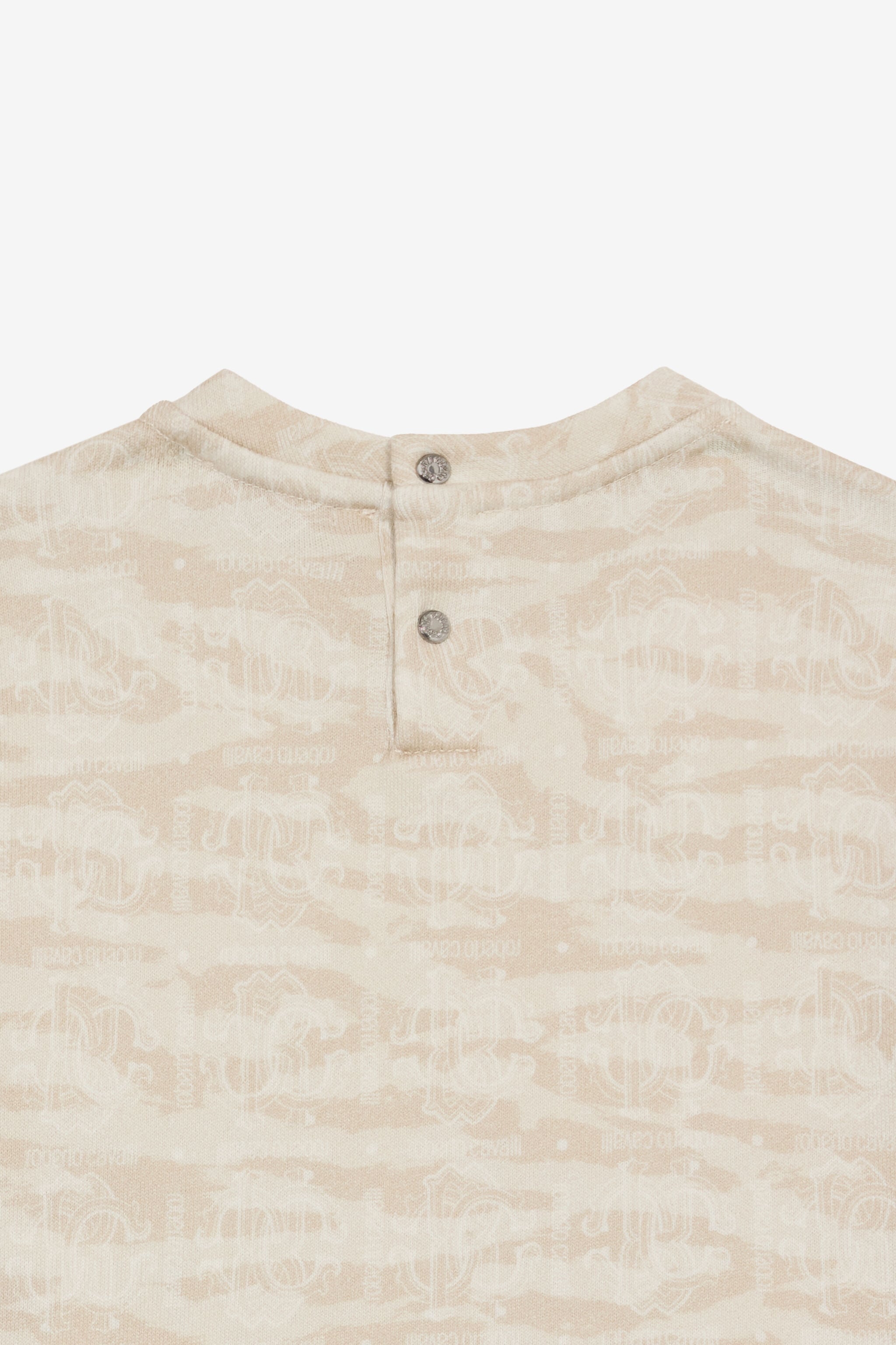 JU Sweatshirt With RC Monogram And Tiger Skin Print JU Sweatshirt With RC Monogram And Tiger Skin Print Ivory UJT665-5OO44