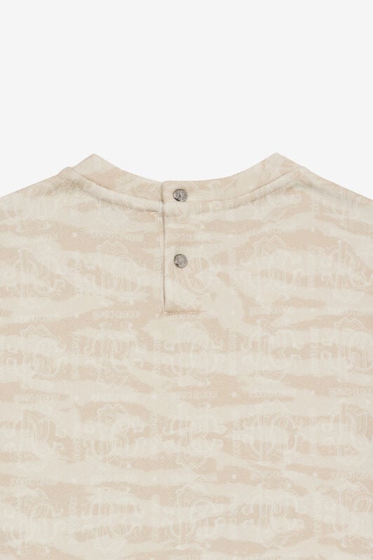JU Sweatshirt With RC Monogram And Tiger Skin Print JU Sweatshirt With RC Monogram And Tiger Skin Print Ivory UJT665-5OO44