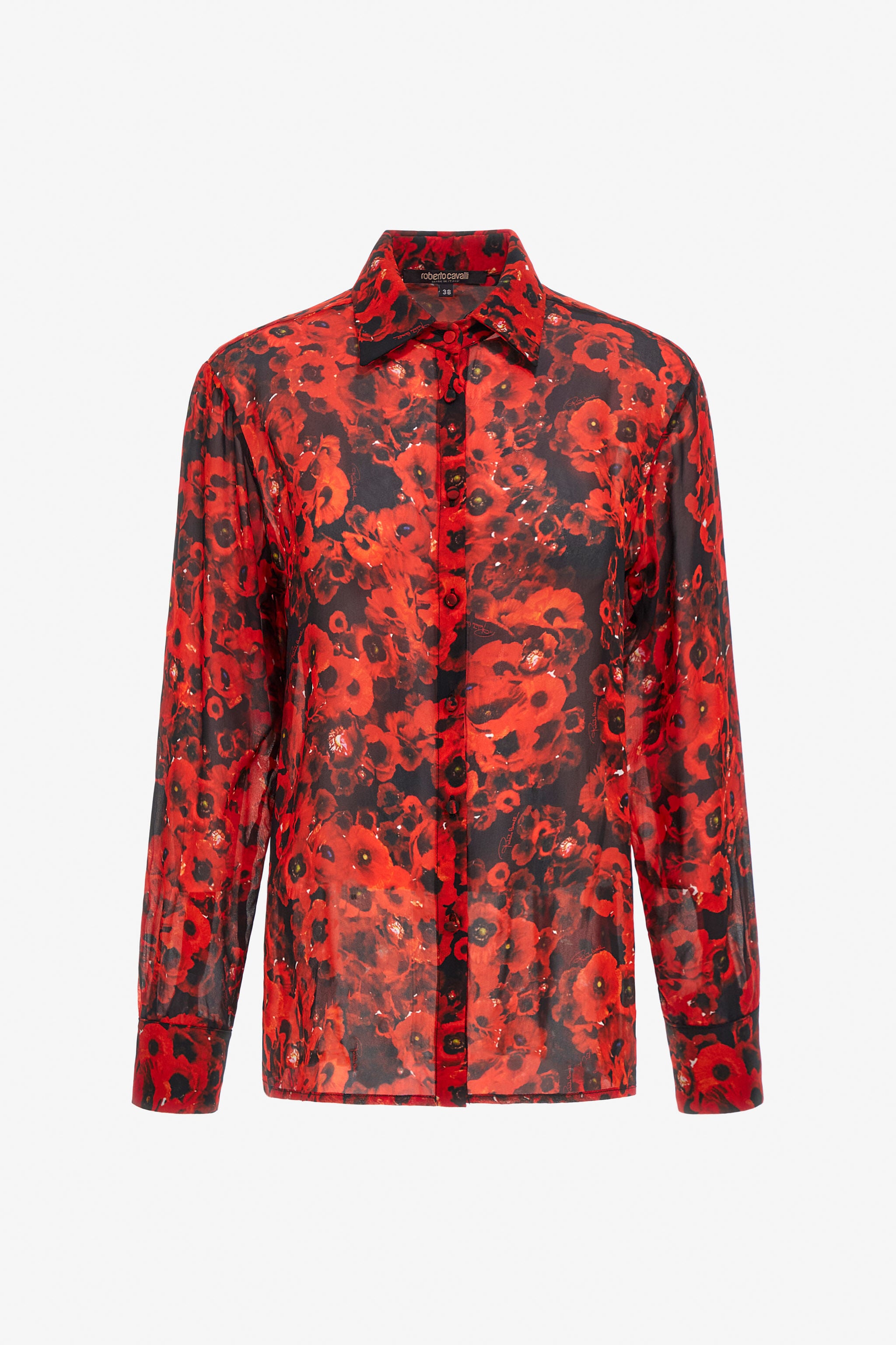 RC Camicia Rossa Con Stampa Papaveri Rosso NOT70A-6DM80