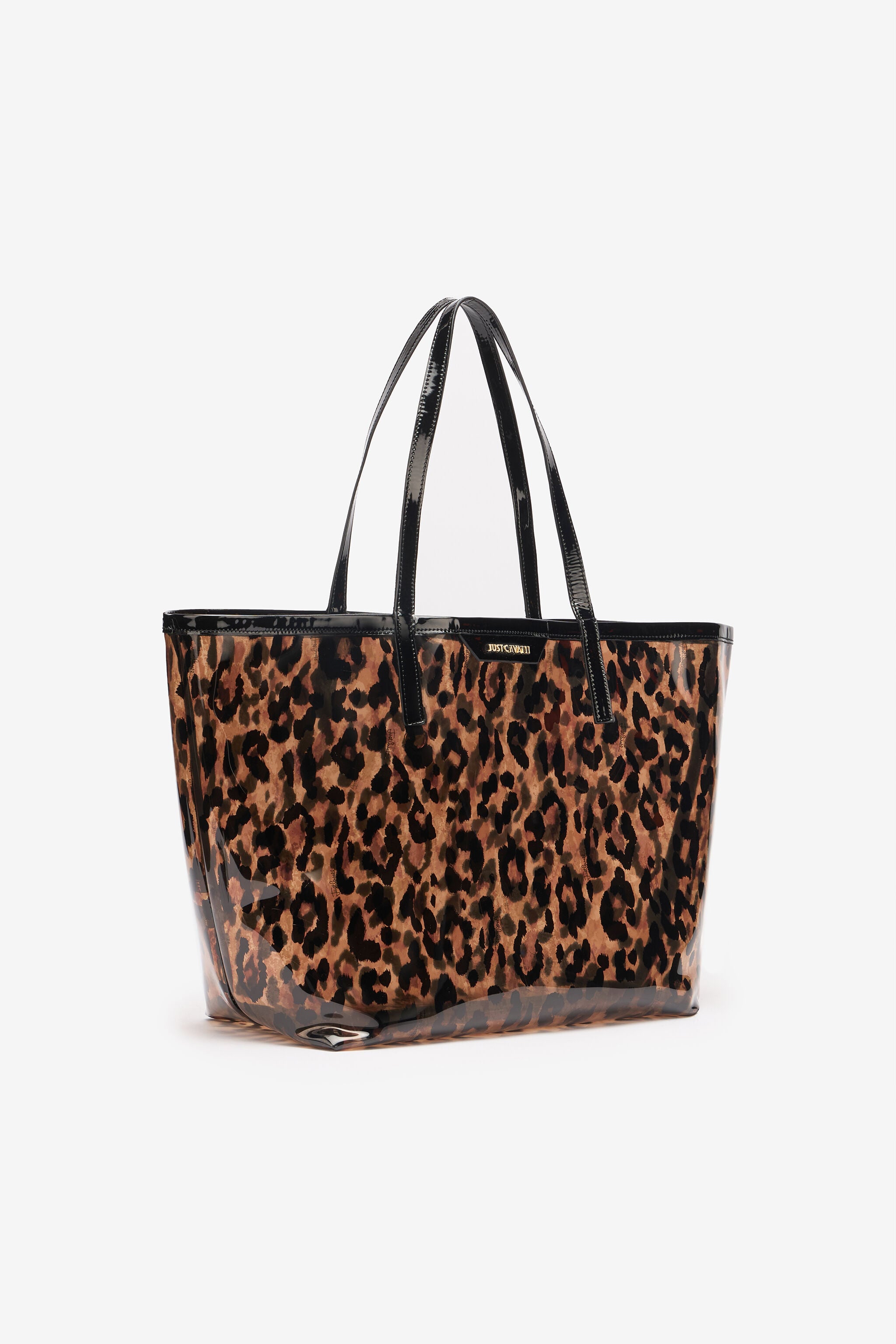 JC Animal-Print Tote Bag With Clutch JC Animal-Print Tote Bag With Clutch Light brown UFB119-UF488