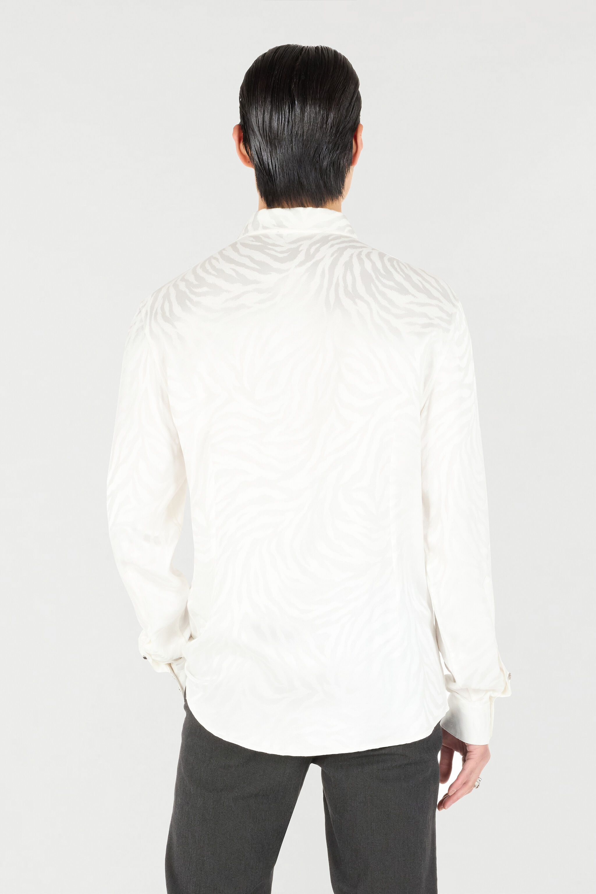 RC Long Shirt With Tiger Skin Print RC Long Shirt With Tiger Skin Print White URT700-DJ097