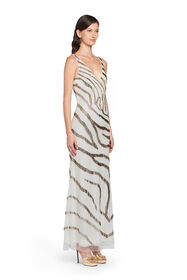 RC Zebra bead embroidered gown BEIGE/ORO HQR194-RT020