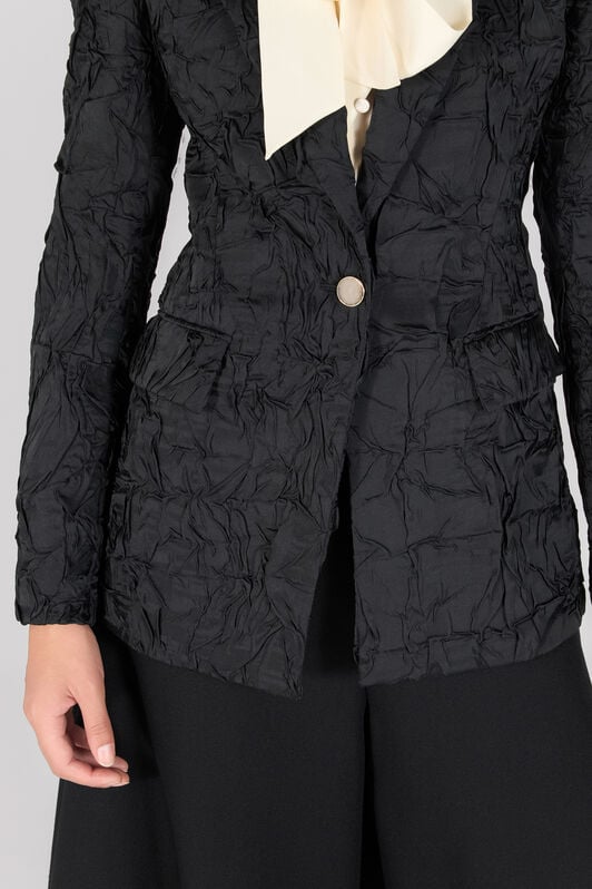 RC Crinkled-effect blazer RC Crinkled-effect blazer Black TWT401-RD034
