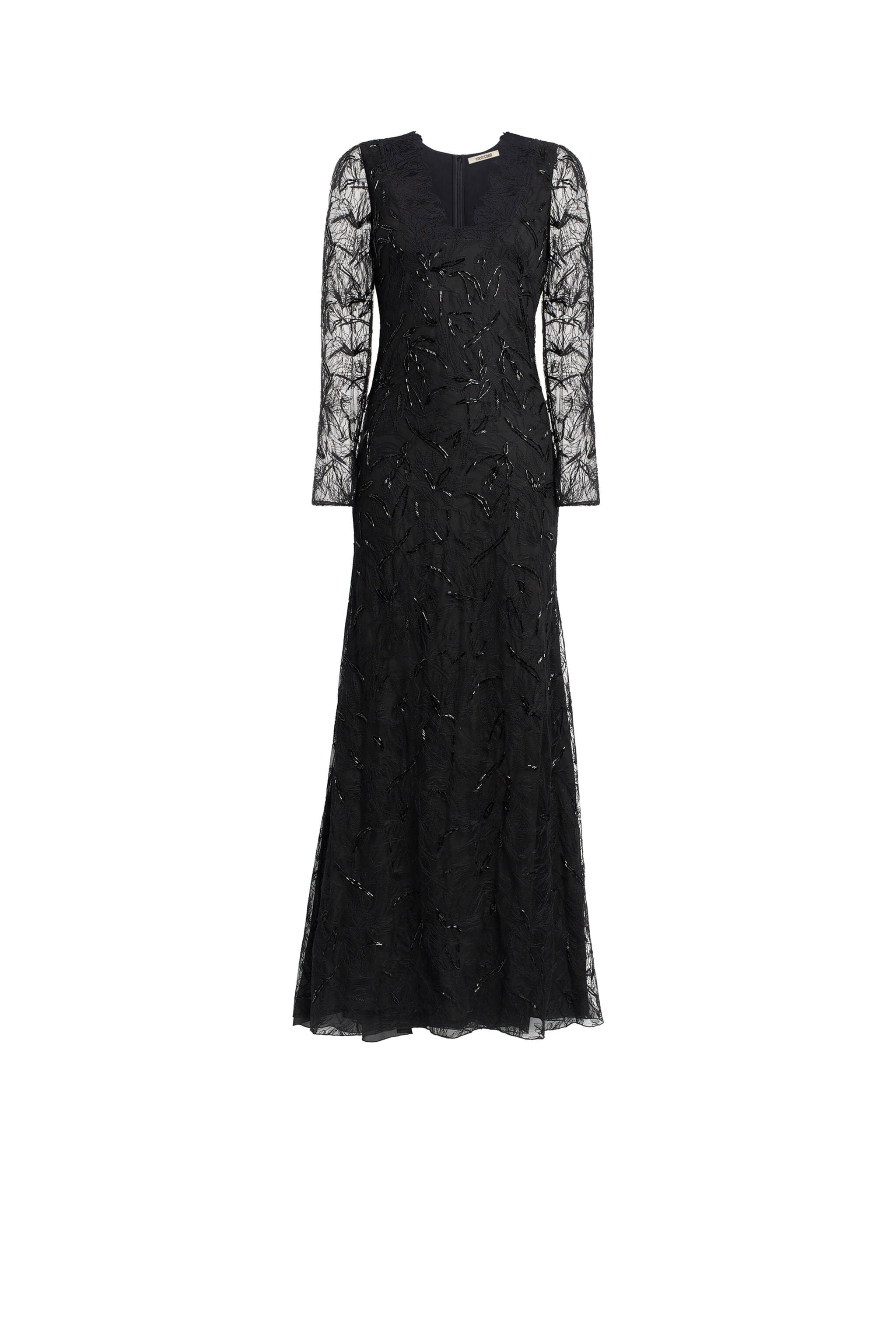 RC Black layered lace gown RC Black layered lace gown Black HQR192-RP061
