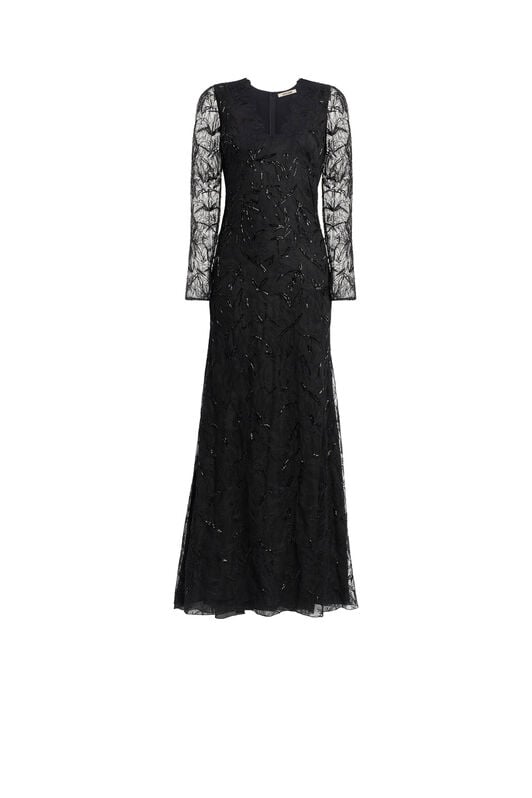 RC Black layered lace gown RC Black layered lace gown Black HQR192-RP061