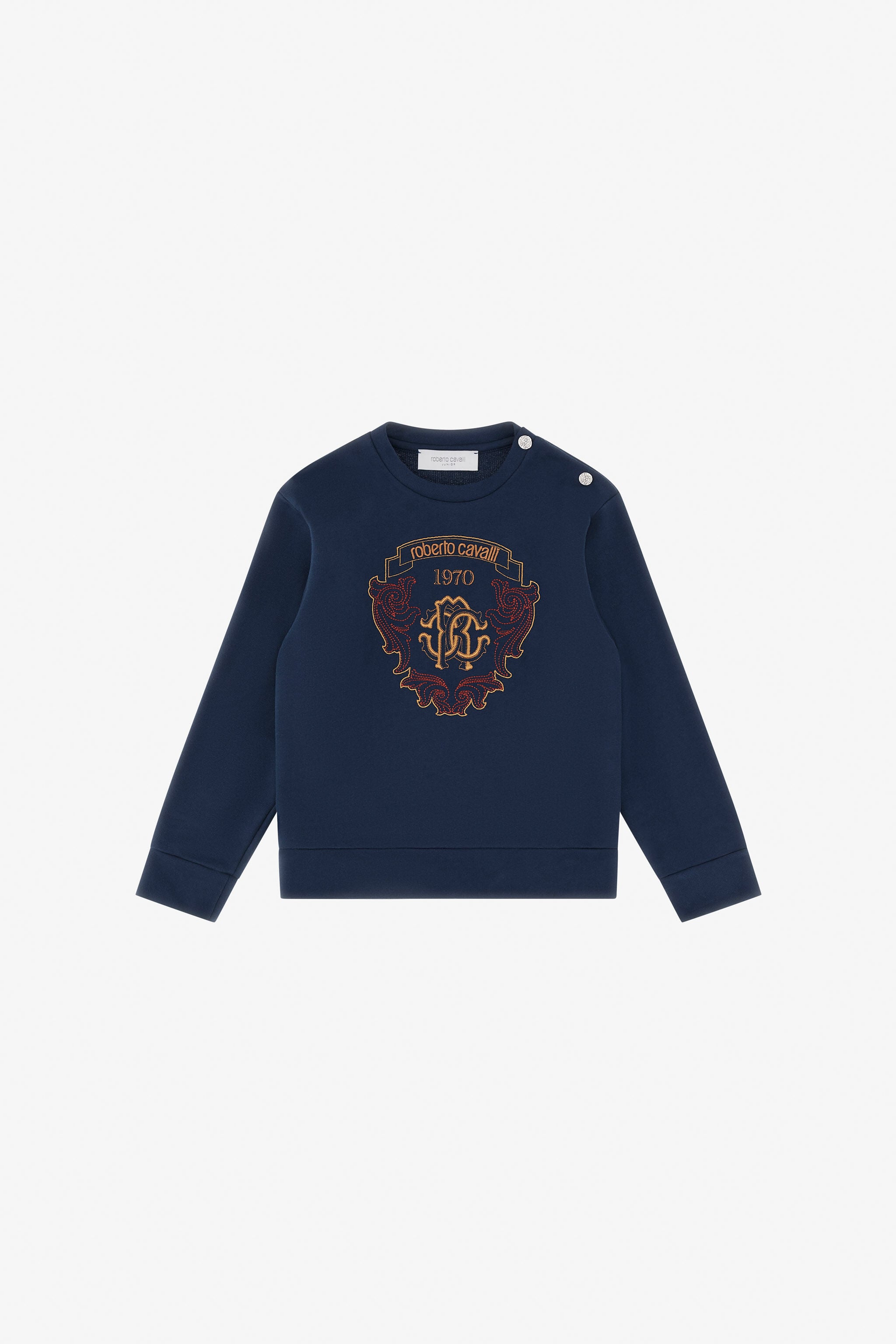 JU Sudadera Con Emblema Multicolor JU Sudadera Con Emblema Multicolor Azul TJT66C-CF050