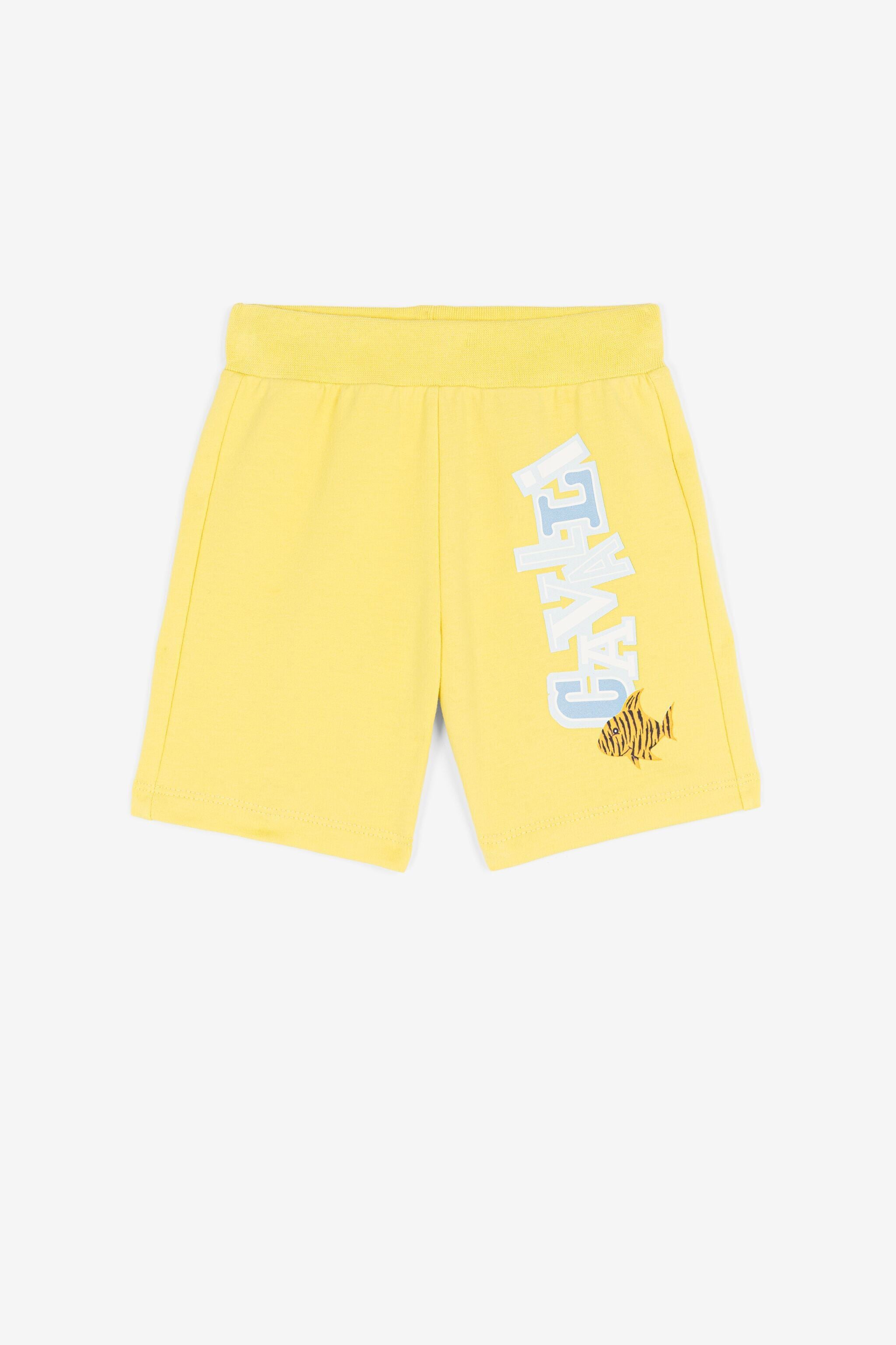 JU Cotton track shorts JU Cotton track shorts Yellow QJT259-CF050