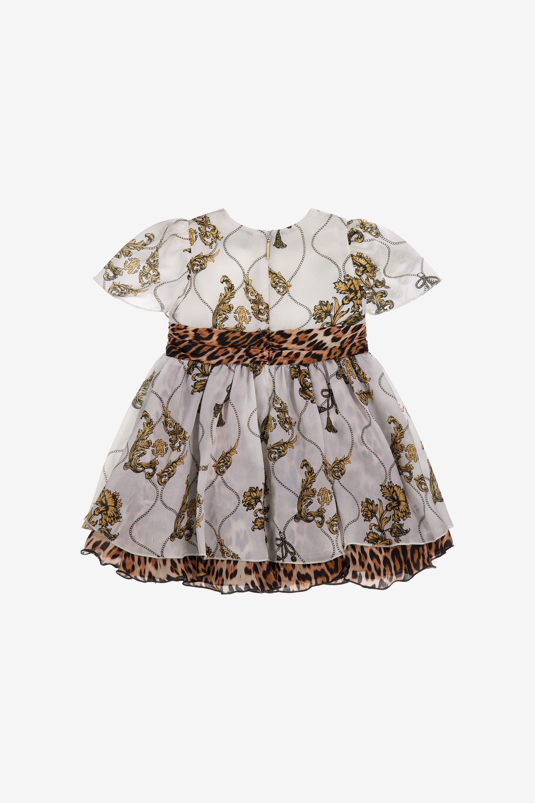 JU Kleid mit Jaguar-Muster JU Kleid mit Jaguar-Muster Hellbraun SJT100-2NI73