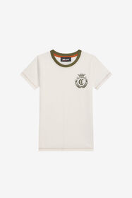 JC T-Shirt with Embroidered Logo MARSHMALLOW XFT60U-JD003