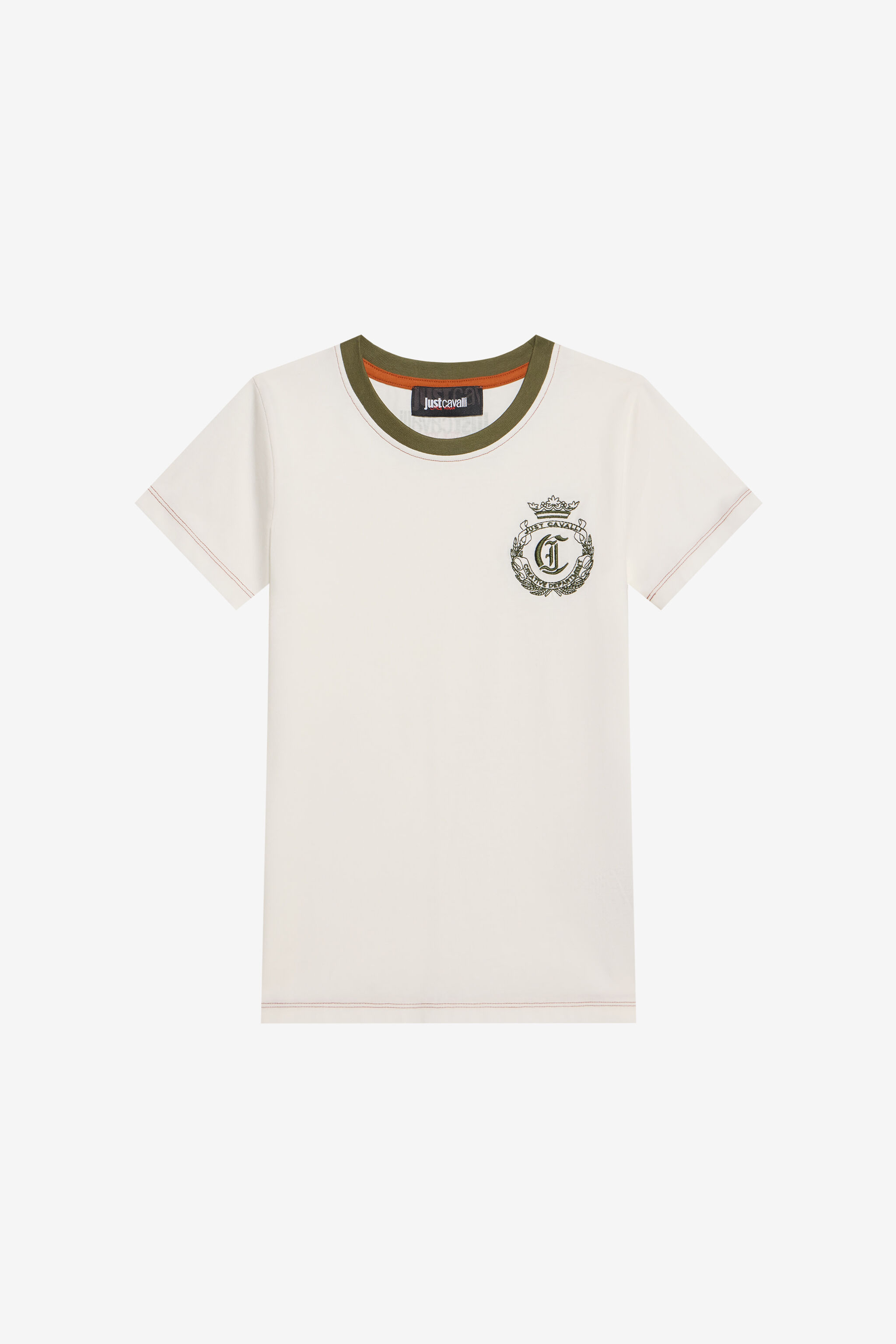 JC T-Shirt with Embroidered Logo JC T-Shirt with Embroidered Logo MARSHMALLOW XFT60U-JD003