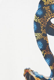 RC Oversized T-shirt with Snake Print WHITE WRT62B-JD060