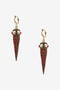 RC Dangling earrings with stones RC Dangling earrings with stones Red SKG003-AM081