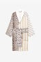 RC Peignoir à patchwork d'imprimés RC Peignoir à patchwork d'imprimés Marron clair QRH00T-7NF99